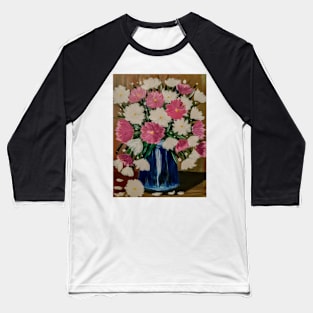 A lovely boutique of pink and white flowers in a glass vase Baseball T-Shirt